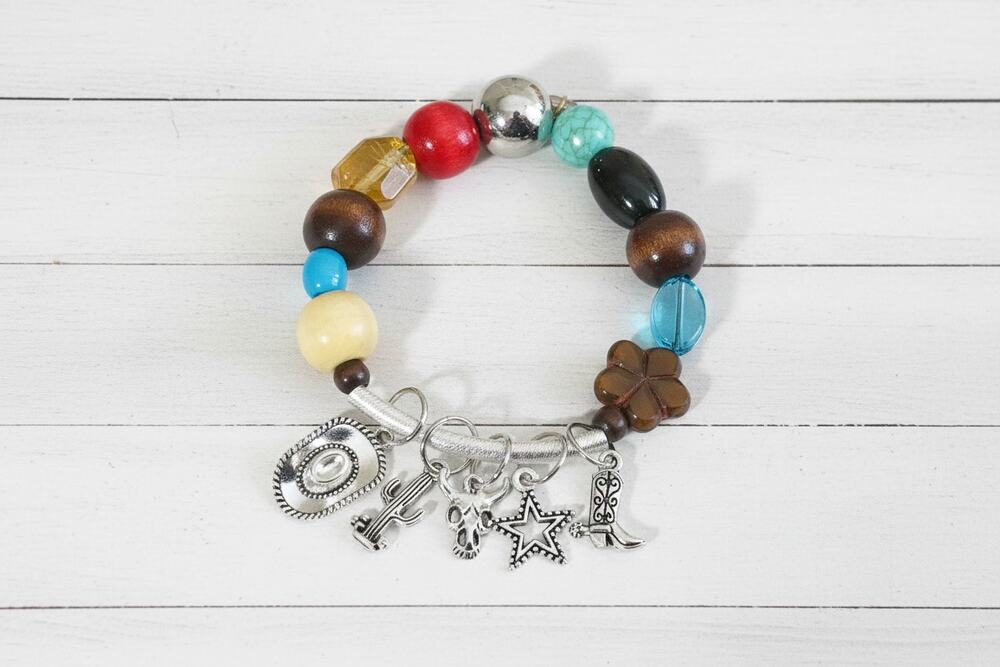 Western Chic Bracelet Unique Handcrafted Southern Charm Cowgirl Festival